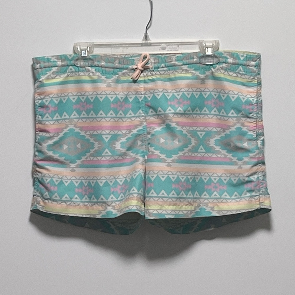 Chubbies teal geometric water sports & outdoor adventures, beach, swim trunks - Picture 10 of 12